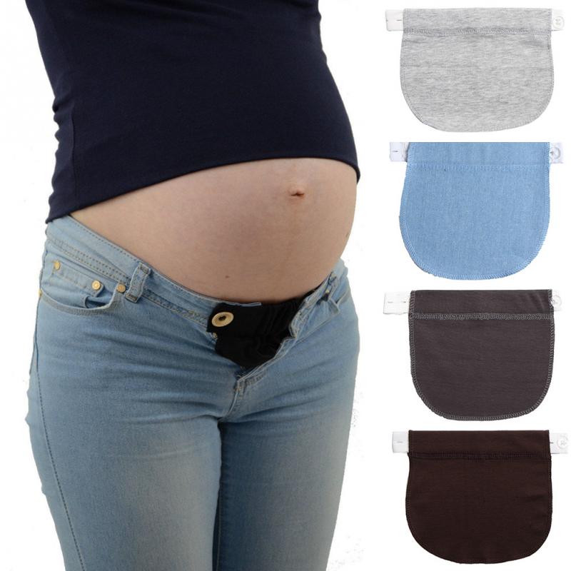 Maternity Waistband Elastic Extender Soft Pants Belt Extension Buckle Button Lengthening Pregnant Women Pregnancy Adjustable
