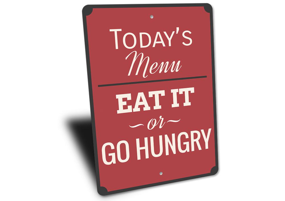 Kitchen Menu Sign