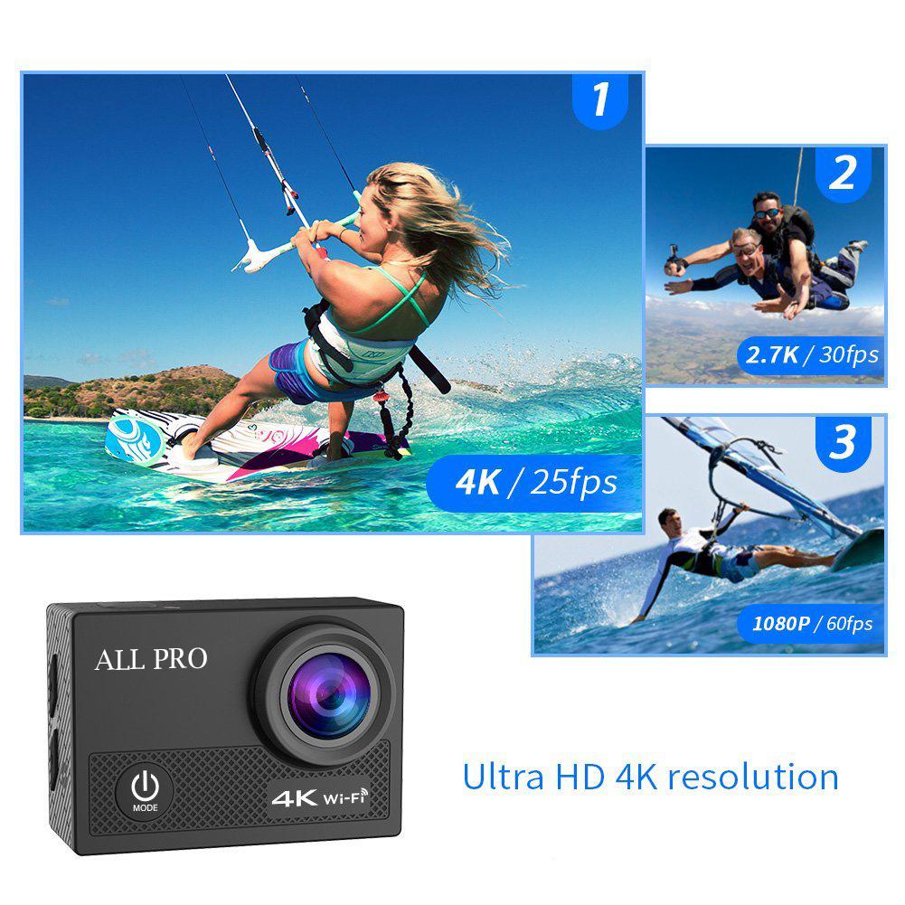 4K Waterproof All Digital UHD WiFi Camera + RF Remote And Accessories - Chanel - byDesign Exclusive Finds