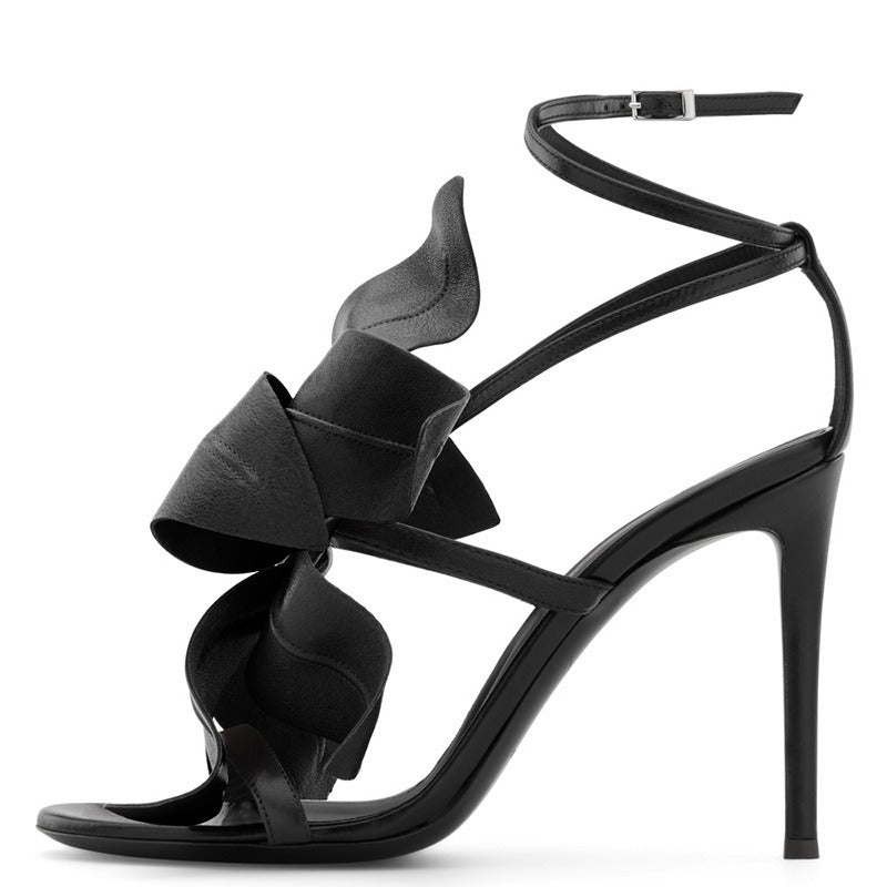 New slim high heels and fashionable sandals