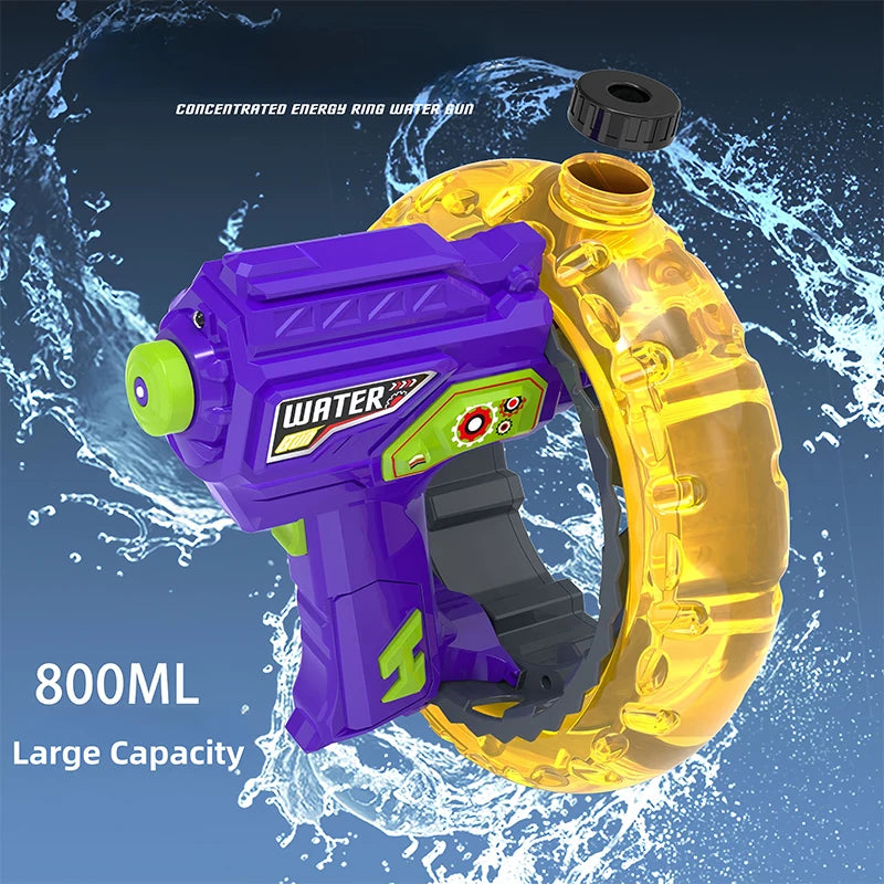 Electric Water Guns for Adults LED Light Automatic Squirt Gun Waterproof Rechargeable Water Toy Guns For Kids Outdoor Gift