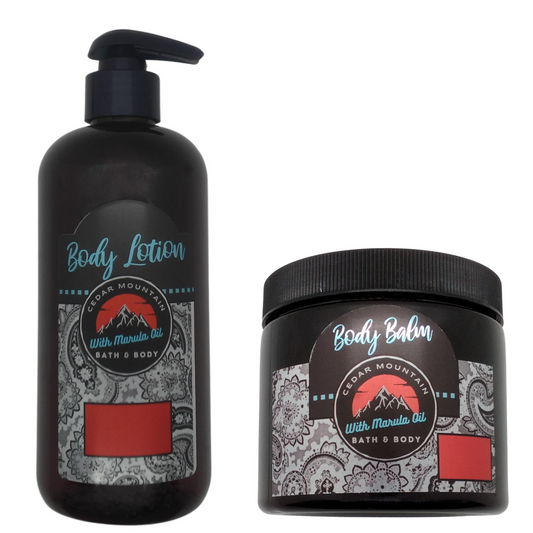 Cedar Mountain Fathers Day Scented Marula Oil Body Lotion and Body