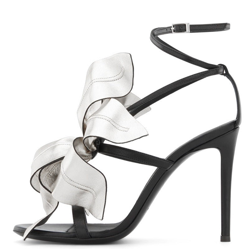 New slim high heels and fashionable sandals