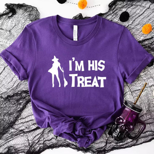 His Trick and Her Treat Couples Halloween Tees