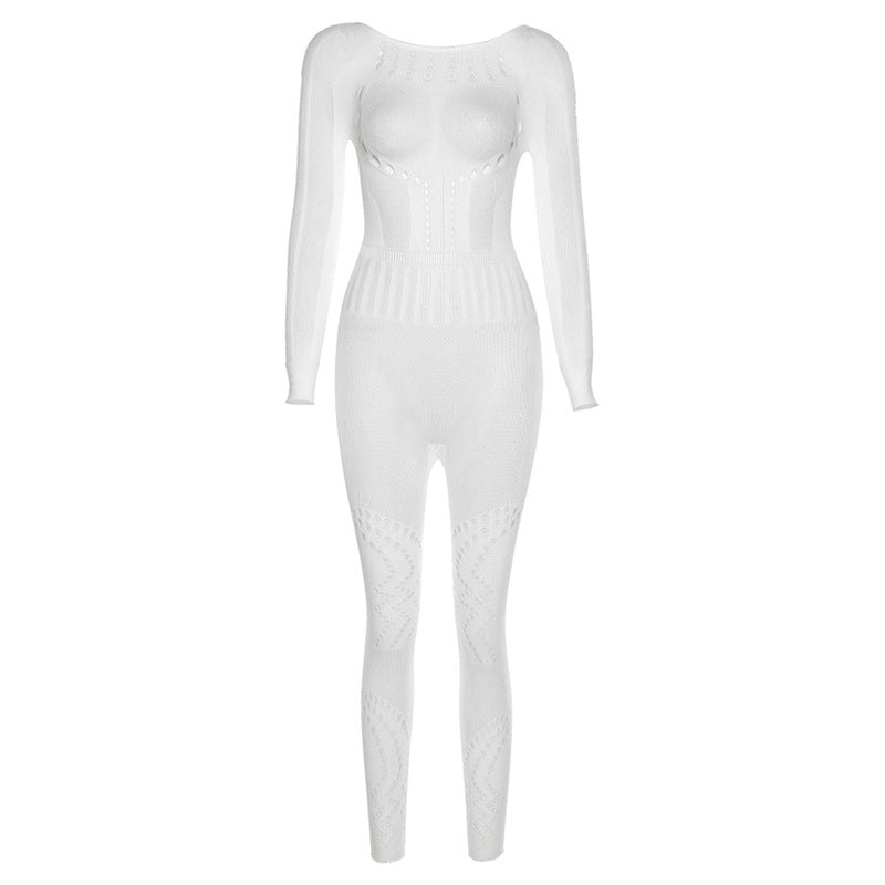 Sexy Hollow-Out Mesh Bodysuit with Butt-Lifting Design