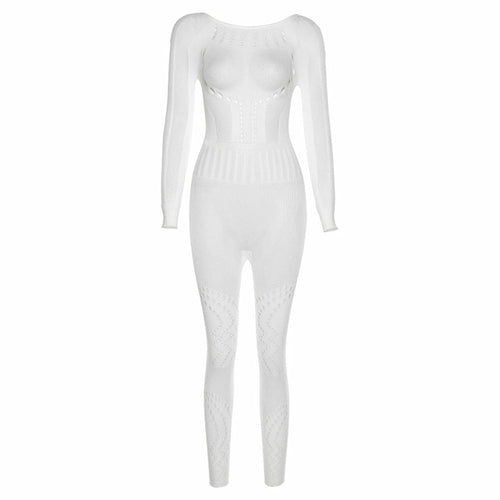 Sexy Hollow-Out Mesh Bodysuit with Butt-Lifting Design