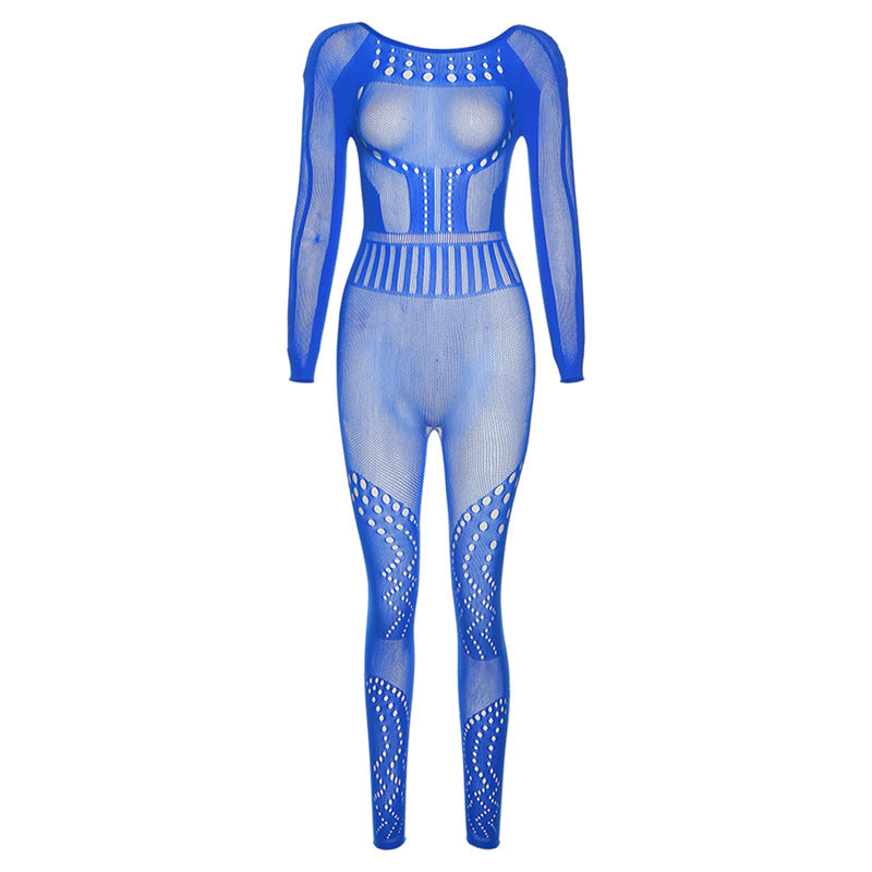 Sexy Hollow-Out Mesh Bodysuit with Butt-Lifting Design