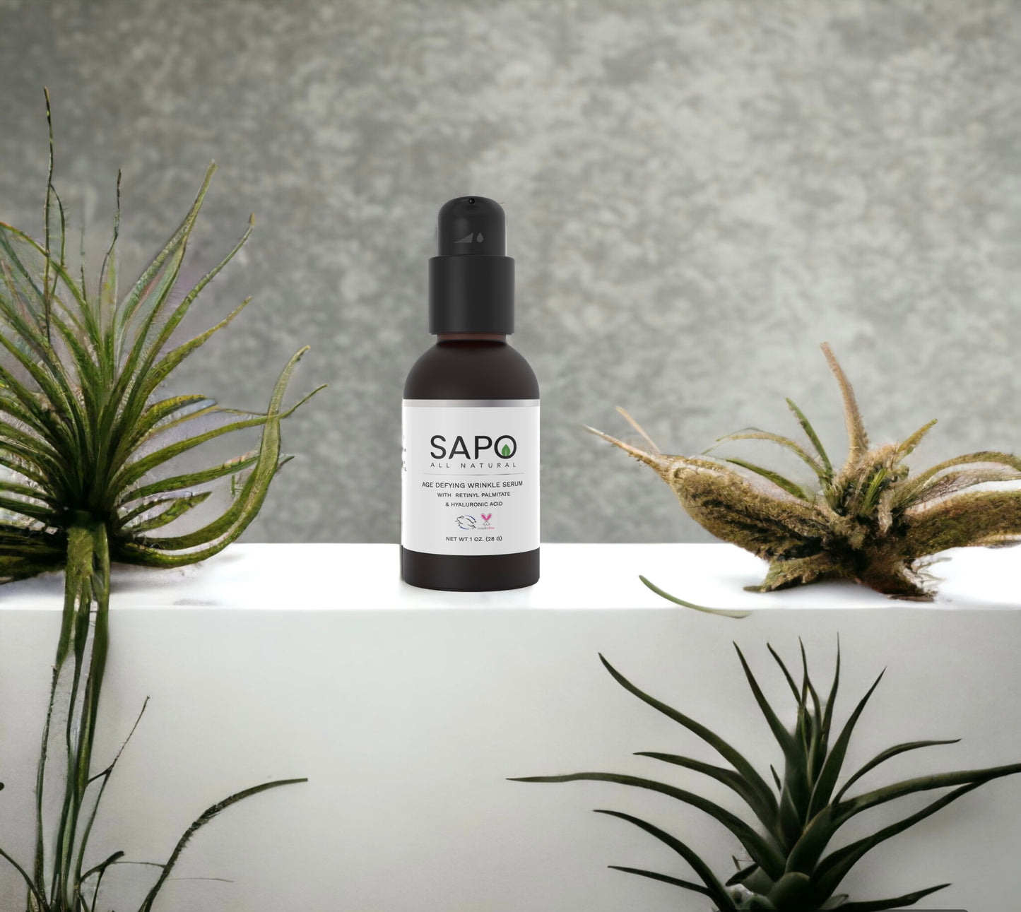 Sapo All Natural Wrinkle Serum with Hyaluronic Acid, Retinol and